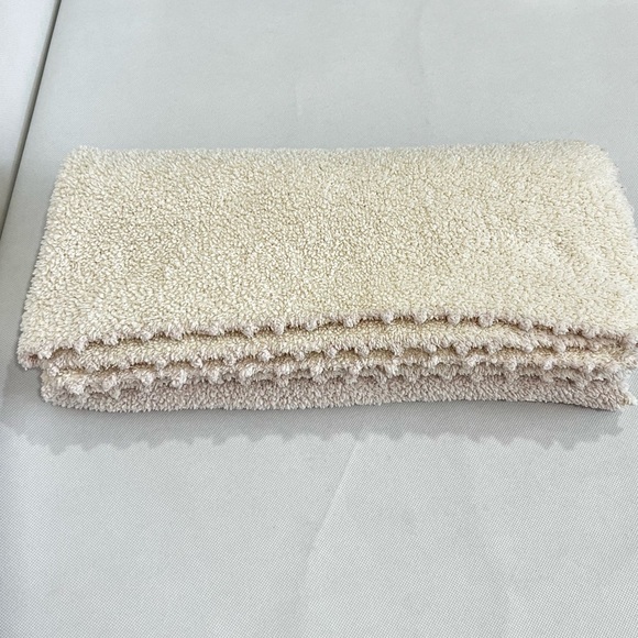 Barefoot Dreams Cozy Chic Stripe Receiving Blanket Cream Blush Pink Style# 517 - Picture 2 of 9